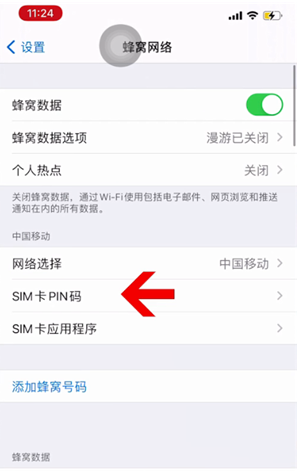 长宁苹果14维修网分享如何给iPhone14的SIM卡设置密码 