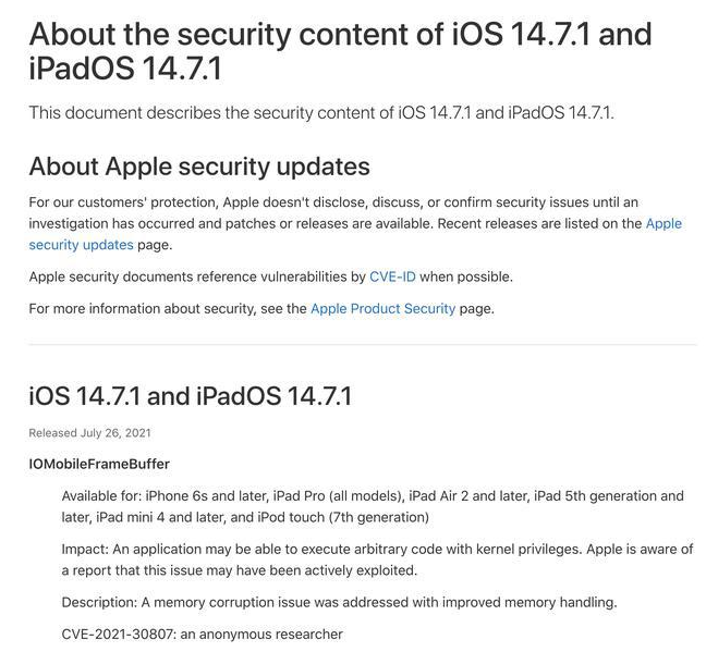 长宁苹果手机维修分享iOS 14.7.1 正式版更新内容及升级方法 